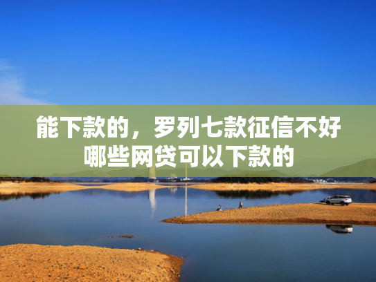 能下款的，罗列七款征信不好哪些网贷可以下款的
