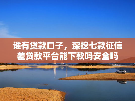 谁有贷款口子，深挖七款征信差贷款平台能下款吗安全吗