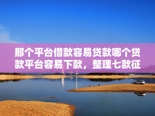 那个平台借款容易贷款哪个贷款平台容易下款，整理七款征信好什么网贷可以下款