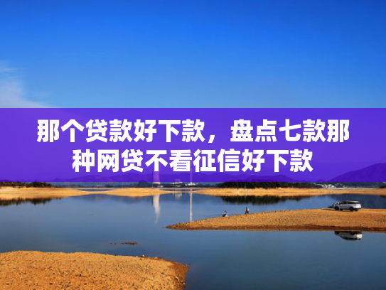 那个贷款好下款，盘点七款那种网贷不看征信好下款