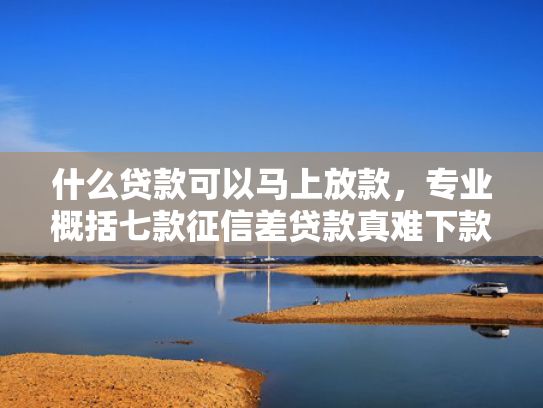 什么贷款可以马上放款，专业概括七款征信差贷款真难下款吗