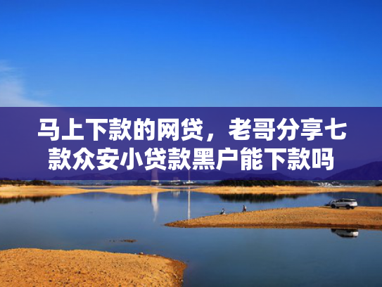 马上下款的网贷，老哥分享七款众安小贷款黑户能下款吗