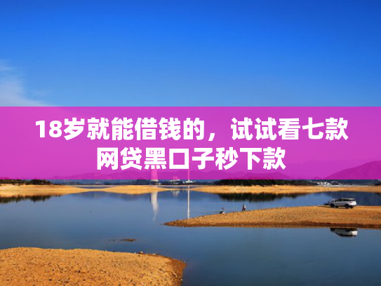 18岁就能借钱的，试试看七款网贷黑口子秒下款