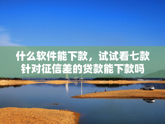 什么软件能下款，试试看七款针对征信差的贷款能下款吗