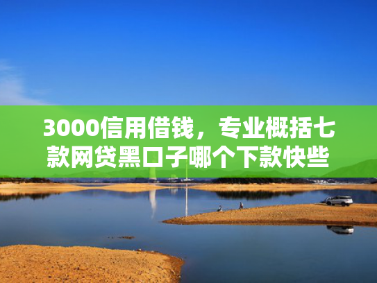 3000信用借钱，专业概括七款网贷黑口子哪个下款快些