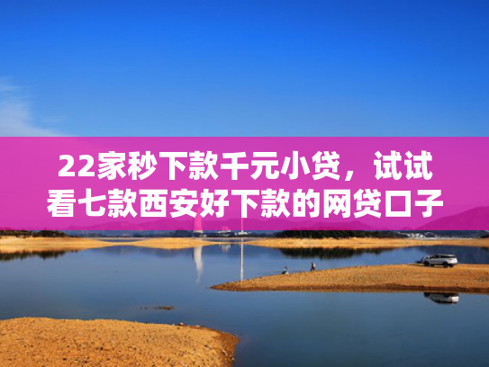 22家秒下款千元小贷，试试看七款西安好下款的网贷口子