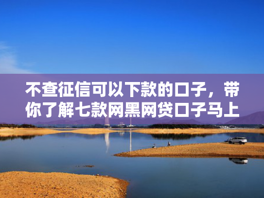 不查征信可以下款的口子，带你了解七款网黑网贷口子马上下款的