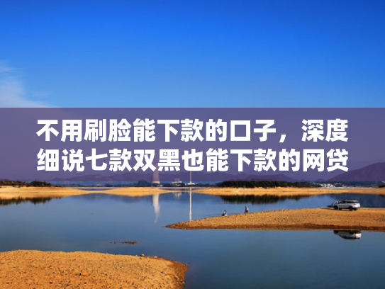 不用刷脸能下款的口子，深度细说七款双黑也能下款的网贷口子