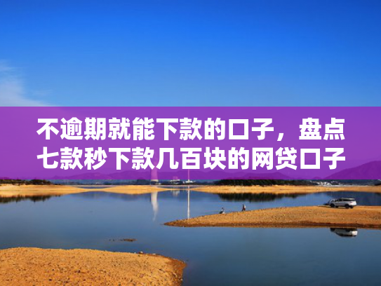 不逾期就能下款的口子，盘点七款秒下款几百块的网贷口子