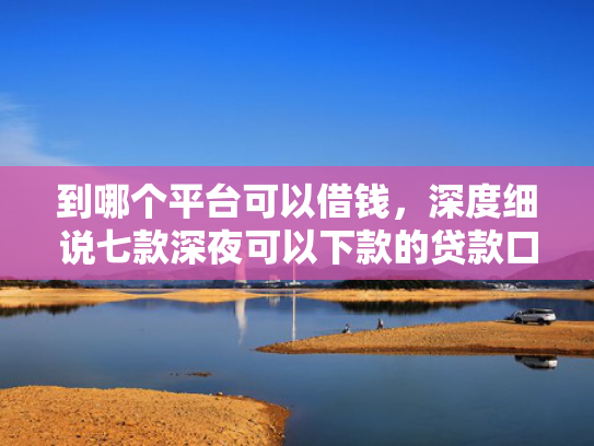 到哪个平台可以借钱，深度细说七款深夜可以下款的贷款口子