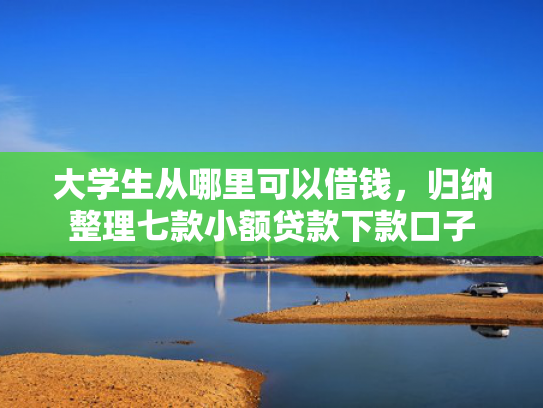 大学生从哪里可以借钱，归纳整理七款小额贷款下款口子
