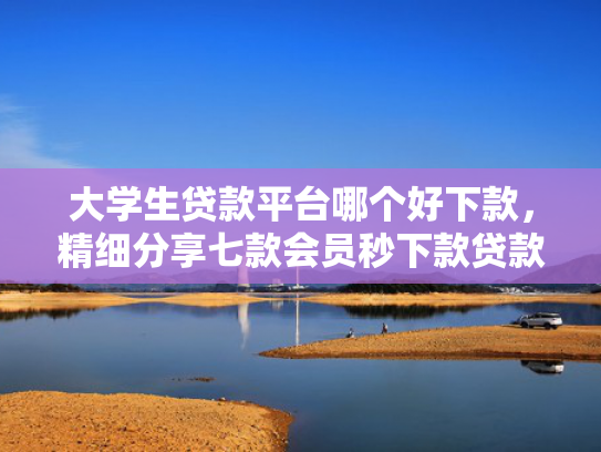 大学生贷款平台哪个好下款，精细分享七款会员秒下款贷款口子