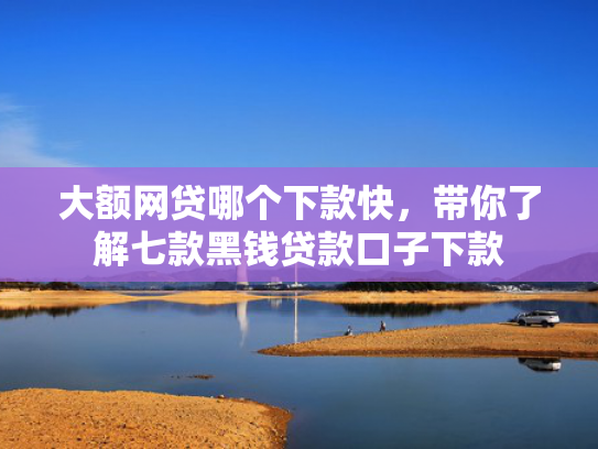 大额网贷哪个下款快，带你了解七款黑钱贷款口子下款