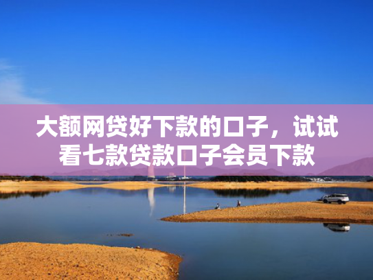大额网贷好下款的口子，试试看七款贷款口子会员下款