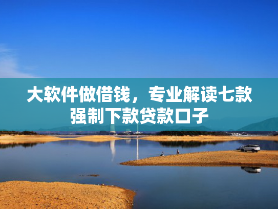 大软件做借钱，专业解读七款强制下款贷款口子