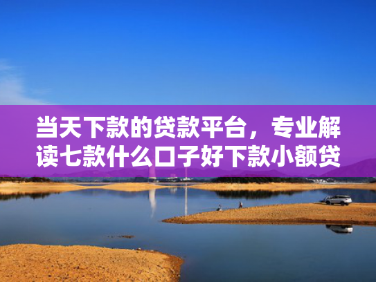 当天下款的贷款平台，专业解读七款什么口子好下款小额贷款