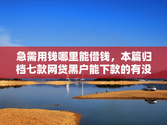 急需用钱哪里能借钱，本篇归档七款网贷黑户能下款的有没有