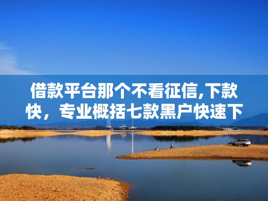 借款平台那个不看征信,下款快，专业概括七款黑户快速下款平台
