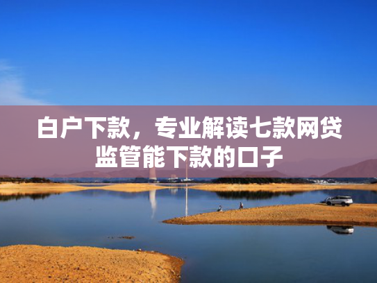 白户下款，专业解读七款网贷监管能下款的口子