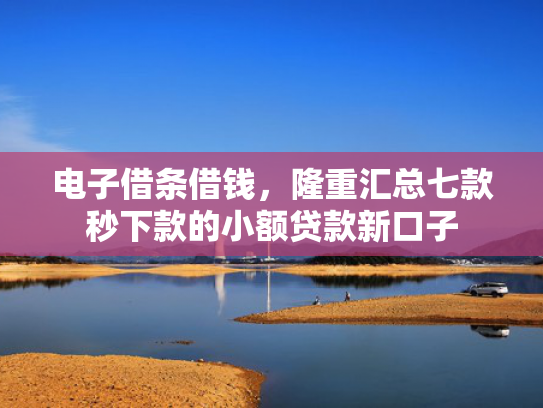 电子借条借钱，隆重汇总七款秒下款的小额贷款新口子