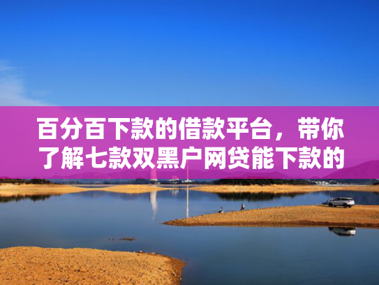 百分百下款的借款平台，带你了解七款双黑户网贷能下款的口子