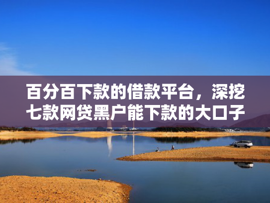 百分百下款的借款平台，深挖七款网贷黑户能下款的大口子