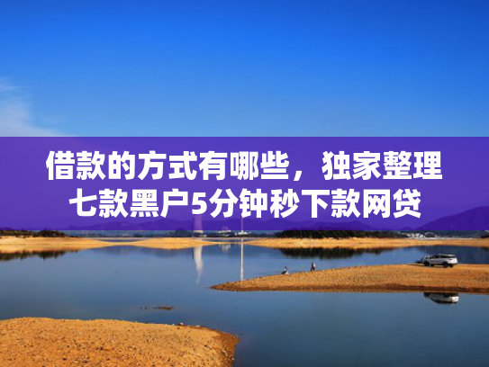 借款的方式有哪些，独家整理七款黑户5分钟秒下款网贷