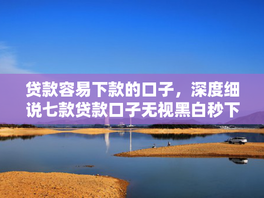贷款容易下款的口子，深度细说七款贷款口子无视黑白秒下款