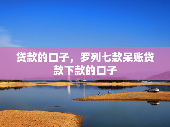 贷款的口子，罗列七款呆账贷款下款的口子