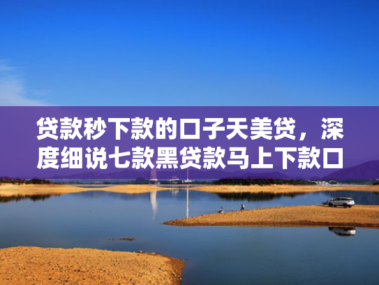 贷款秒下款的口子天美贷，深度细说七款黑贷款马上下款口子
