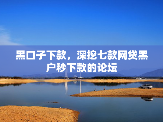 黑口子下款，深挖七款网贷黑户秒下款的论坛