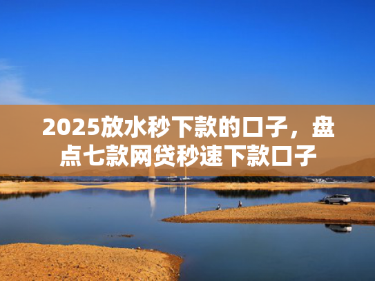 2025放水秒下款的口子，盘点七款网贷秒速下款口子