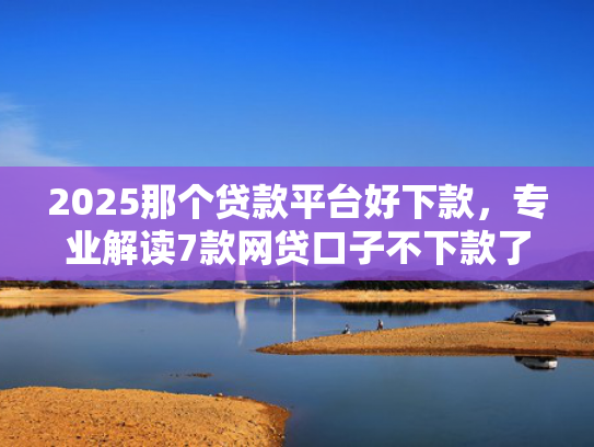 2025那个贷款平台好下款，专业解读7款网贷口子不下款了